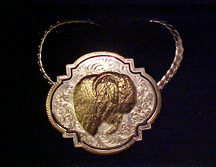 Silver Boer Goat Necklace, Pin or Brooch